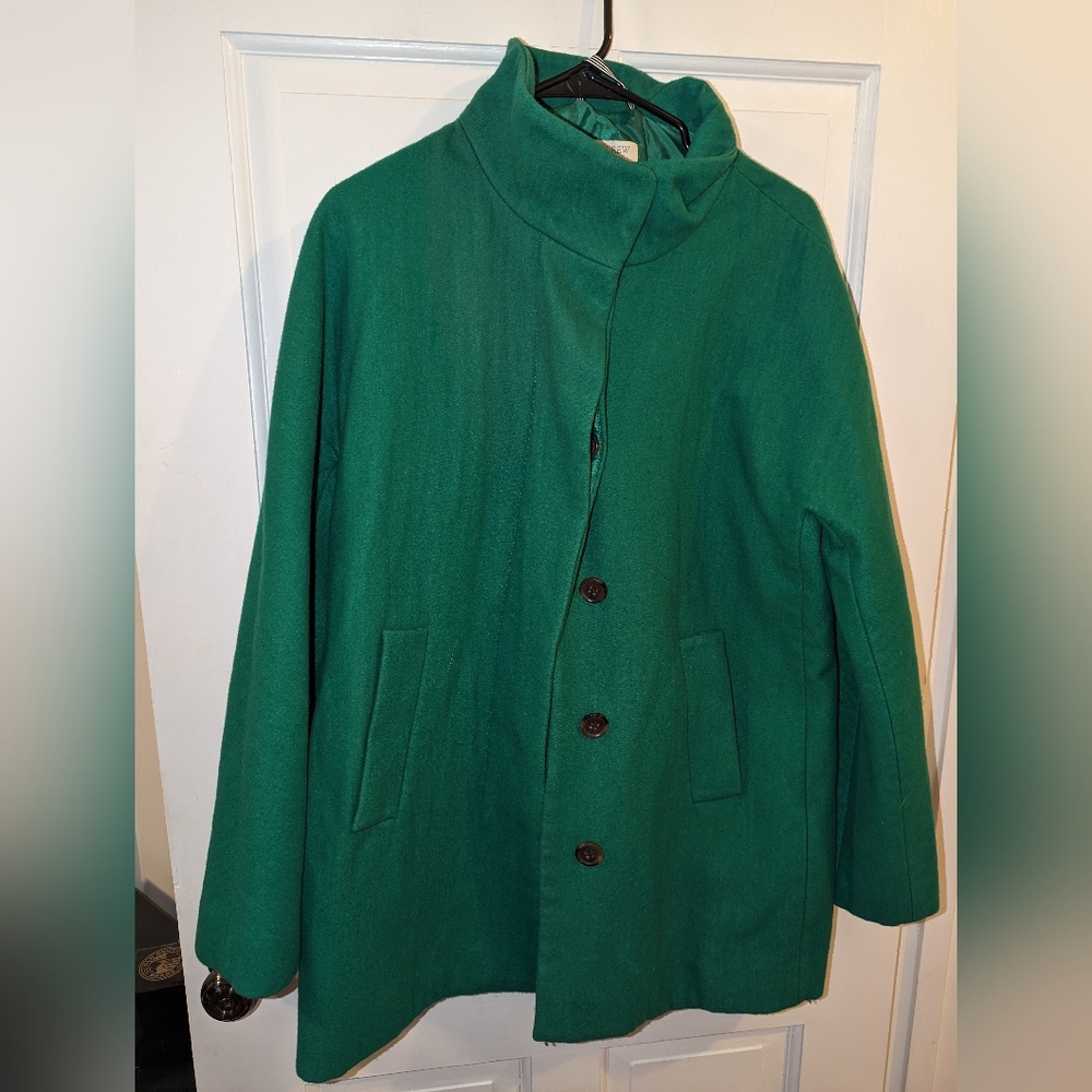 Green J Crew peacoat